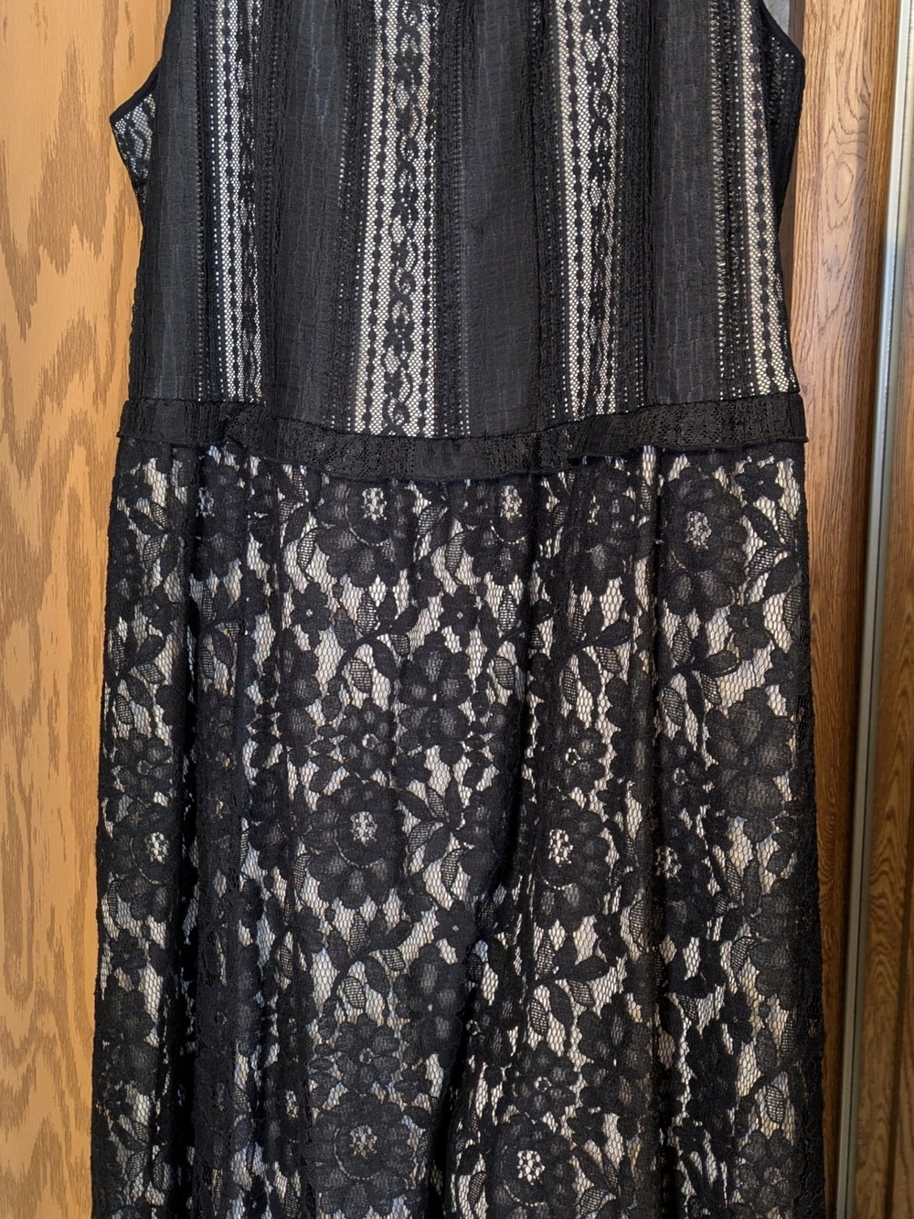 Lane Bryant Black Lace Midi Dress